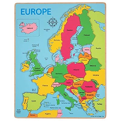 Bigjigs Toys Puzzle à encastrer Europe