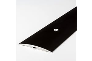 PROVISTON barre de seuil | Aluminium anodisé | Bronze foncé | Largeur 50 mm | Hauteur 4 mm | Longueur 1000 mm | À visser côté latéral | Barre de jonction | Barre de recouvrement | 1 pièce