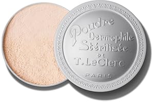 T. LECLERC PARIS 1881 T. LeClerc - Poudre Libre Matifiante - 25g - Poudre de riz Visage Longue Tenue, Poudre Matifiante Pour Tout Type de Peau, Fini Mat et Contrôle la Brillance - Made in France et Vegan - 05 Camelia