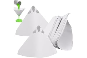 XYVOR 100 Filtri per Vernice Conici in Carta Di Nylon, Filtri a Rete per Vernice Auto da 100 Mesh Filtert Staub, Partikel, Klumpen und Verunreinigungen Effektiv aus FlüSsigkeiten Wie Farbe, Harz Und MotoröL