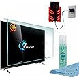 ZINSO 43 INCH LED LCD PLASMA CURVED TV SCREEN PROTECTOR GLASS GUARD FOR LED TV 100% CRYSTAL CLEAR TRANSPARENT [Non Breakable Tempered Fiber Glass Guard]