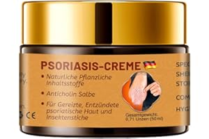 SONGYEA 50g Schwefelsalbe, Schuppenflechte Salbe, geeignet für Trockene Hau, Leicht absorbieren, Feuchtigkeitscreme, Körpercreme