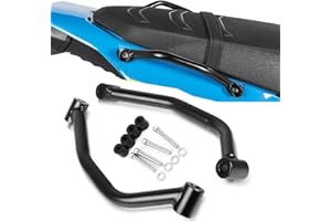 QJY-MOTOR PART-STORE Tenere 700 2019-2024 Moto Reposabrazos para pasajeros Trasero para TENERE 700 2019 2020 2021 2022 2023 2024 T7 Rally XTZ690 XTZ 700 - Negro