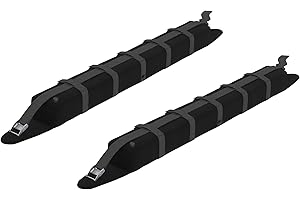 HOMCOM Barras de Transversales de Techo de Coche Baca para Coche Universal de 2 Piezas con Correas de Sujeción Cerradura Antirrobo y Llave Carga 75 kg 85x10x8 cm Negro