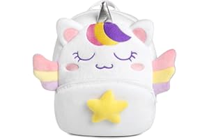 VASCHY Mochila de peluche pequeña para niños y niñas