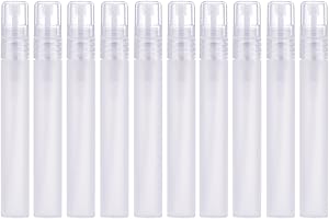 HOTOP 10 Packung 10 ml Reise Mist Spray Flaschen Parfümspender Mini Spray Flasche für Reise, Nachfüllbar, Sprayer, Parfüm