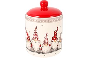 UPKOCH Contenitore per biscotti in ceramica, per biscotti, con coperchio, per tè, caffè, zucchero, caramelle, caramelle, per cibo, chicchi di caffè