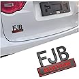 Adunsiaoto ABS Car Badge, Car Tail Trunk Side Body Stickers, Universal Self-Adhesive Auto Badge Vehicle Sticker, Logo Metal Decor 3D Stickers Truck Decal Metal Trim for Cars Trucks(Black/Red)