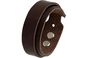 Simaru Premium Lederarmband Made in Germany für Damen & Herren, hautfreundliches Unisex Echtleder Armband, robuster Schraubnieten Verschluss