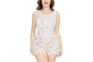 CutiePlusU Combinaison-Pyjama Boutonnée en Coton pour Adultes - Grenouillère Imprimée Integrale
