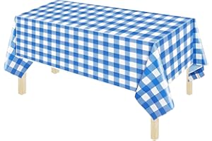 Dololoo Party Tablecloth Reusable Tablecloth 137x274cm Table Cover Rectangular Party Table Cover for Picnic, Baby Shower, Halloween, Christmas, Birthday Decorations