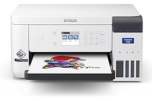 Epson SureColor SC-F100 A4 Textile Dye Sublimation Printer | Small Business/Start up for Creating Promotional Merchandise