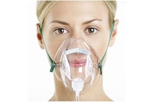 Yuwell Lot de 3 masques à oxygène avec tube de 16,7 cm