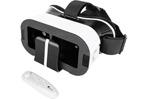 GOOPOOL VR Brille Handy - 3D VR Brille für Handy, Virtual Reality Brille mit Bluetooth Fernbedienung, VR Glasses kompatibel mit IOS Android Handy 4.7-6.7 Zoll für iPhone15/14/13/12,Samsung S24/S23