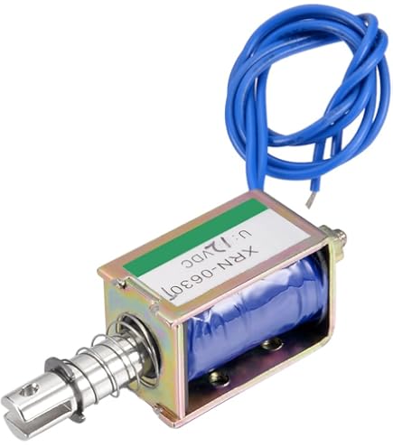 Électro-Aimant Solénoïde Pousser-Tirer 400mA 45N 10mm - 12V DC Mouvement Linéaire