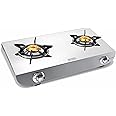 Vidiem Gas Stove S2 234 A Tusker (Silver) | Stainless Steel 2 Burner Gas Stove | Manual Ignition | Safety, Reliability, High Efficiency | ISI Certified | 5 years warranty
