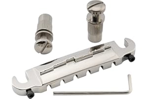 Musiclily Pro 52,5mm Intonacyjny Mostek Wraparound do Gitary Elektrycznej Epiphone Les Paul Junior LP, Nikiel