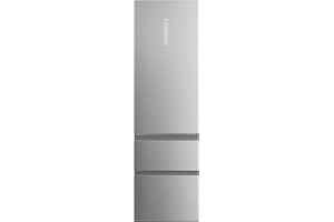 Haier 3D 60 Series 5 HTW5620ENMG - Frigorífico Combi, Cajones Direct Access, Conexión WIFI, Motor Inverter, My Zone, Cajón Humidity Zone, Total No Frost, Ancho 60cm, 414L, Iluminación LED, Inox
