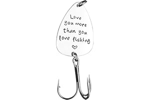 HEIGEBI for Dad Fishing Lure Gift,Loved Gift for Boyfriend Husband Fiance Guy,Birthday Gift for Him Fishing Gift Fisherman Gift for Men Valentines Christmas Fishing Hook Gift for Grandpa