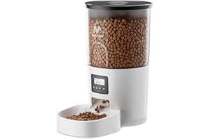 IMIPAW 5L Comedero Gato Automatico - Dispensador Comida con Temporizador Programable para Gatos y Perros