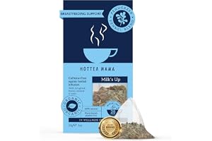 HOTTEA MAMA | Milk’s Up | Ekologiskt örtte för amning med bockhornsklöver och fänkål | För amning och amning | Koffeinfritt