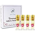Homemade Nature Perfumes - 4 Pieces (Rose) 40 ml (For Men & Women)