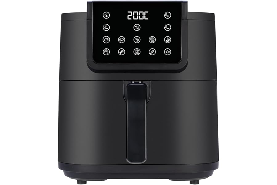 Ardes Friggisana Infinity ARFRYA05L - Air Fryer 8 Litres - Airfryer +35% Space and Rapid Air Technology - 10 in 1 Air Fryer, Adjustable Temperature and Timer, Touch Display