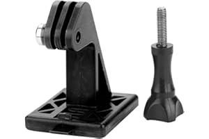 TBEST Casco rápido Tactical Airsoft Accessories Cámara Casco Adaptador,Casco Soporte Delantero Soporte Casco Camera Adapter Base de extensión reemplazo para Go Pro Action Camera(Negro)