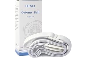 Heagimed Stoma Belt Ostomy Supplies, Adjustable Elastic Ostomy Belt for Stoma Bags to Reinforcement, Colostomy Belt for Post-Operative Care After Colostomy Ileostomy Surgery