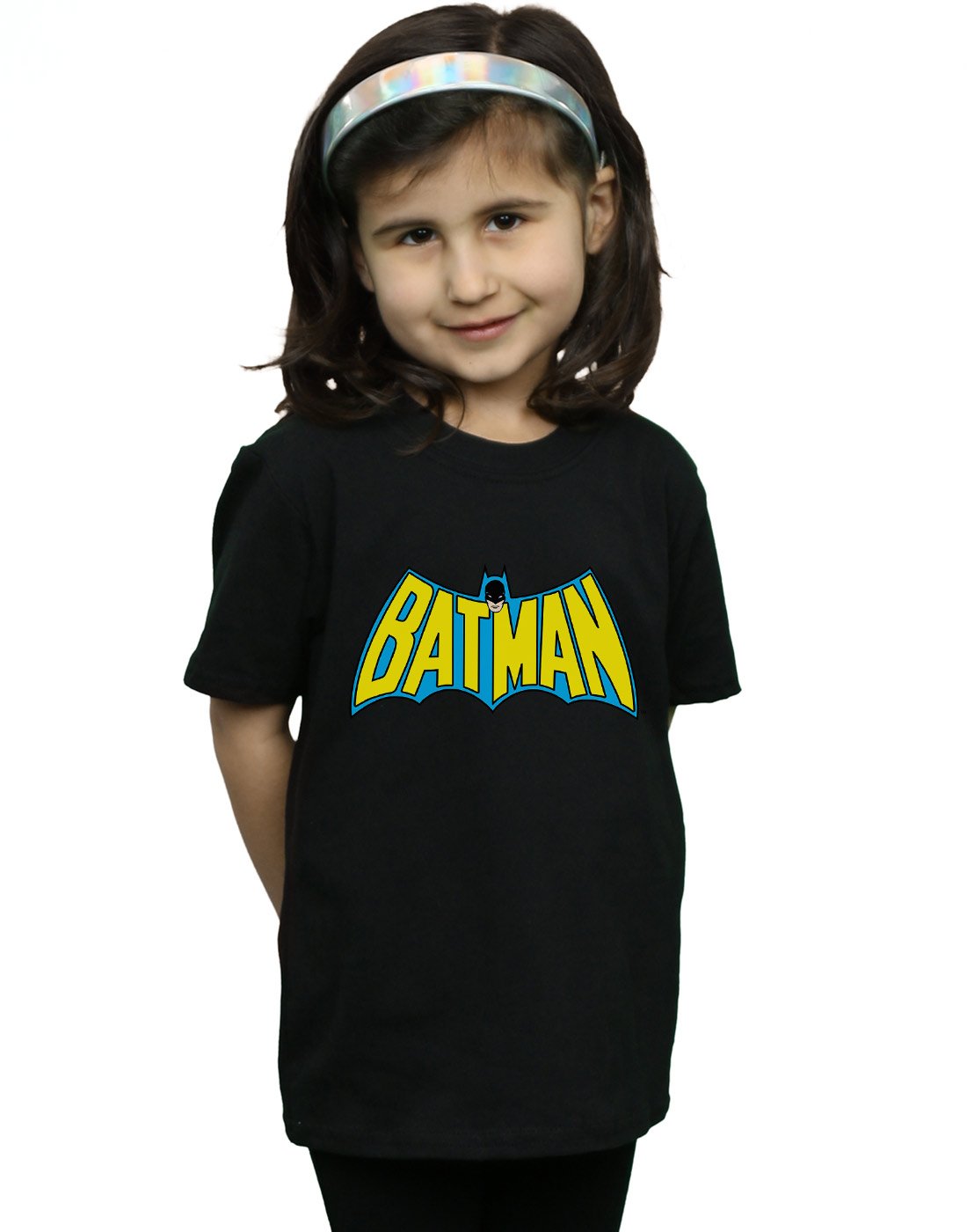 DC-Comics-Mdchen-Batman-Retro-Logo-T-Shirt