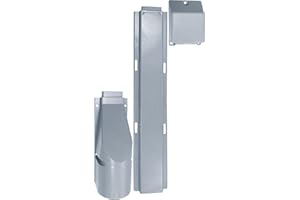 1STec BT Openreach full outdoor grey underground cable protection cover capping set with BT 101A, BT 25 + Bend No. 4 Protects the wall entry point and telephone broadband drop wire feed from damage