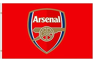 GUNNERS Giant Arsenal FC (Premier League) Football Crest Flag (5ft x 3ft)