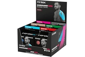 Kintex Classic Kinesiology Tape - Self-Adhesive, Elastic, Waterproof and Anti-Allergic - Sports and Kinesiotape for Use in Sports Injuries - 6 Rolls of 5 cm x 5 m