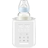 8 in 1 Intelligent Temperature Bottle Warmer for Breast Milk/Formula, Combines Warming, Sterilization, Overheat Protection an