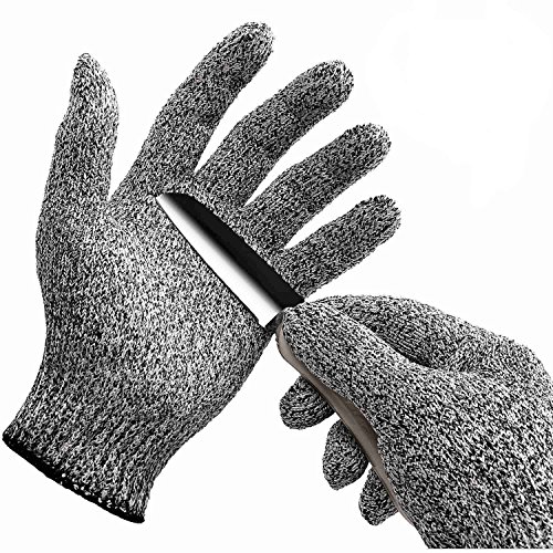 Preisvergleich Produktbild WISLIFE schnittfeste Handschuhe – Schutzhandschuhe mit Lebensmittelqualität, Arbeitshandschuhe für den Handschutz, groß