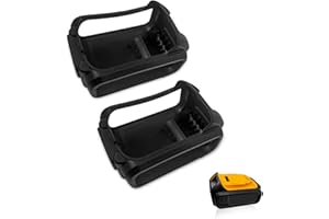DEAWATER Lot de 2 coques de protection en silicone pour batterie Dewalt 20 V 4.0, 5.0
