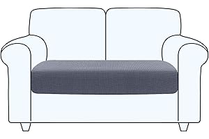 TAOCOCO Copriseduta Divano Elasticizzato Alta qualità Protezione del Cuscino Sedile del Divano Lavabile (2 Posti, Grigio scuro)