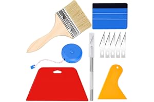 ERUINFANG Wallpaper Tools Kit Vinyl Wrap Tools Wallpaper Cutter Professional Wallpapering Smoother Tool with Trimming Tool Felt Squeegee for Wallpaper Car Window Film Wrapping Contact Paper