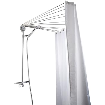 Cornice Per Tenda Doccia Umbrella - Acciaio Inossidabile Cromato 80x155 Cm - Foto 7