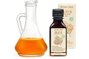 SIBERIAN GREEN Aceite de Piñón Siberiano con Resina de Cedro de Pino Puro Natural 100% Virgen Extra Prensado en Frío 100 ml