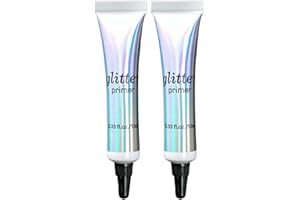 LUTHASOLIC 2 Pièces Eyeshadow Glitter Primer, Primaire Ombre À Paupières Bases De Fard À Paupières Blanc Perle Longue Durée Des Yeux Maquillage Primer, Pour Les Yeux, Les Lèvres, Maquillage Du Visage