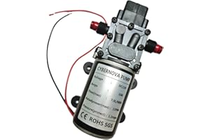 CYBERNOVA DC12V 7L / min 174 PSI Wysokociśnieniowa samozasysająca membranowa pompa do świeżej wody do kempingu/łodzi/przyczepy kempingowej/ogrodu/pojazdu/czyszczenia kampera