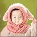 Malloom® 1PC Winter Baby Kids Girls Boys Warm Woolen Coif Hood Scarf Caps Hats (Pink)