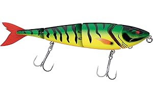 Berkley Zilla Swimmer Pike Fishing Lure -Slow Sinking 4-Piece Swimbait with with extremely natural action - Fusion 19 Treble Hooks - Lead Free