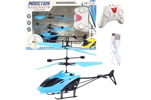WFKKMEQ RC Helicopter Toy, Remote Control Helicopters for Kids Aircraft Model Toys Helicopters with Light Altitude Hold Helicopter Toy Radio Controlled Aircraft RC Flying Toys Gift for Birthday, Christmas