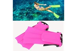 FOTABPYTI Lightweight Swimming Fins, Snorkeling Short Fins, 269g Lightweight Polyethylene Swimming Flippers, Diving Equipment Adult Children Water Sports for Swimmin