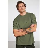 Grimelange River Erkek Oversize%100 Organik Pamuk &Ouml;rme T-shirt