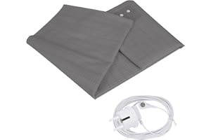 KMDZDZGS Prześcieradła z gumką z gumką z włókna srebrnego, przewodzące prześcieradło uziemiające z kablem uziemiającym UE (1 sztuka szare prześcieradło uziemiające, 90 x 265 cm)