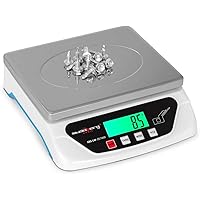 Steinberg Systems SBS-LW-25/1000 Digitale Briefwaage mit LCD-Display 25 kg / 1 g Küchenwaage 21,7 x 17,7 cm