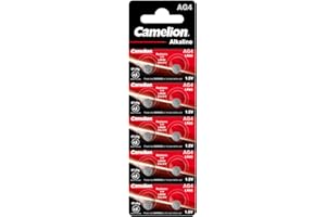 Camelion AG 4 LR 66 1.5 V Alkaline Button Cell Battery (Pack of 10)